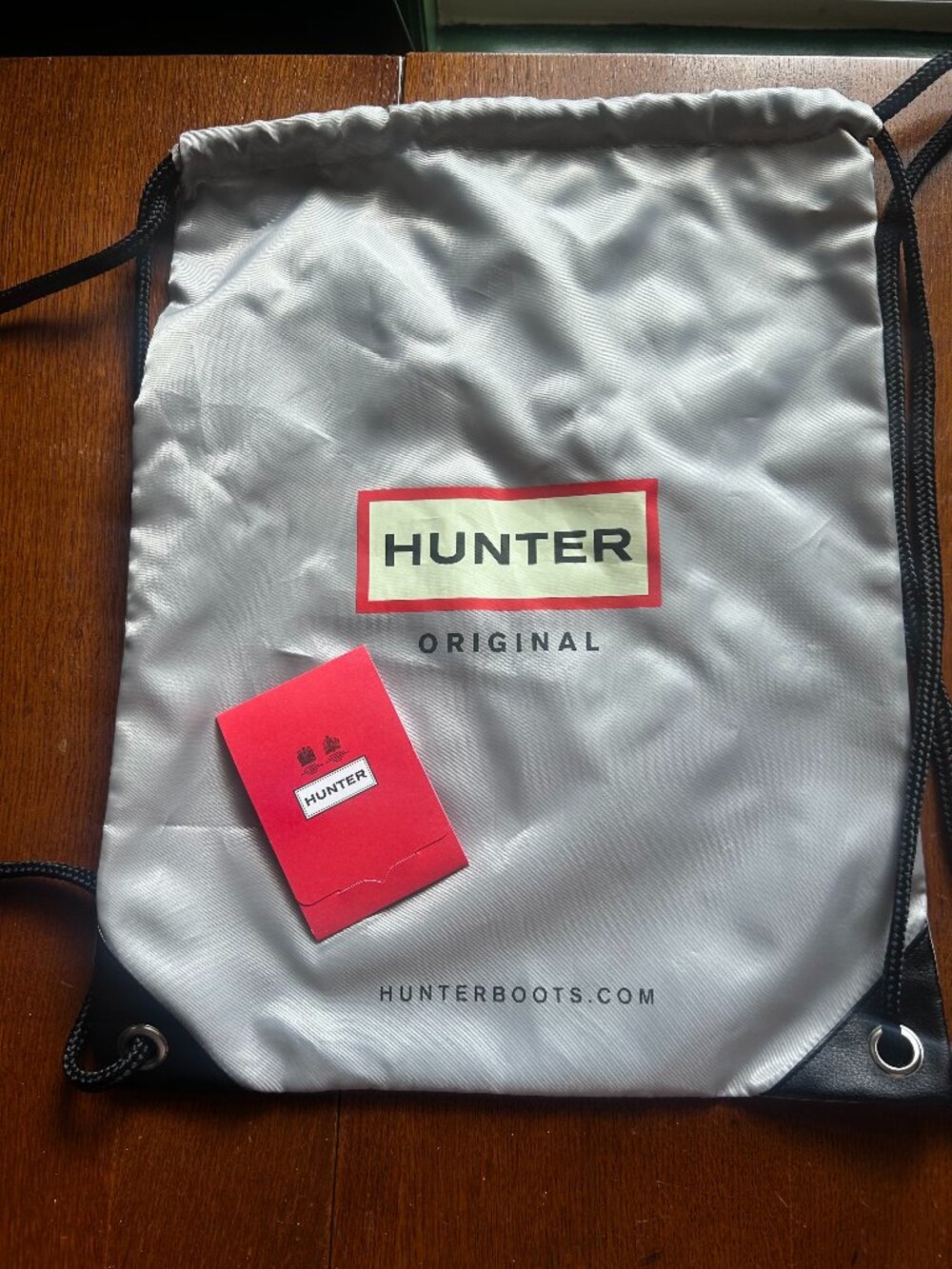 grey Hunter Drawstring bag
